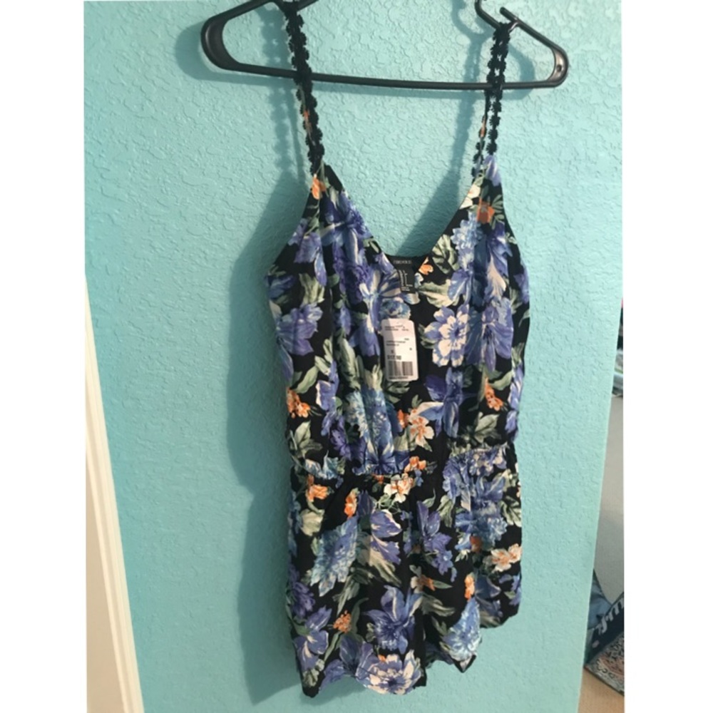 Forever 21 floral romper